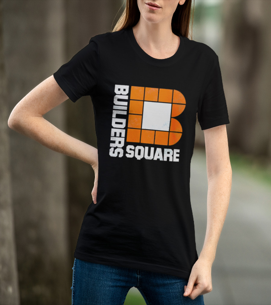 Builders Square Vintage Hardware Store Iconic Retro Logo Block T-Shirt