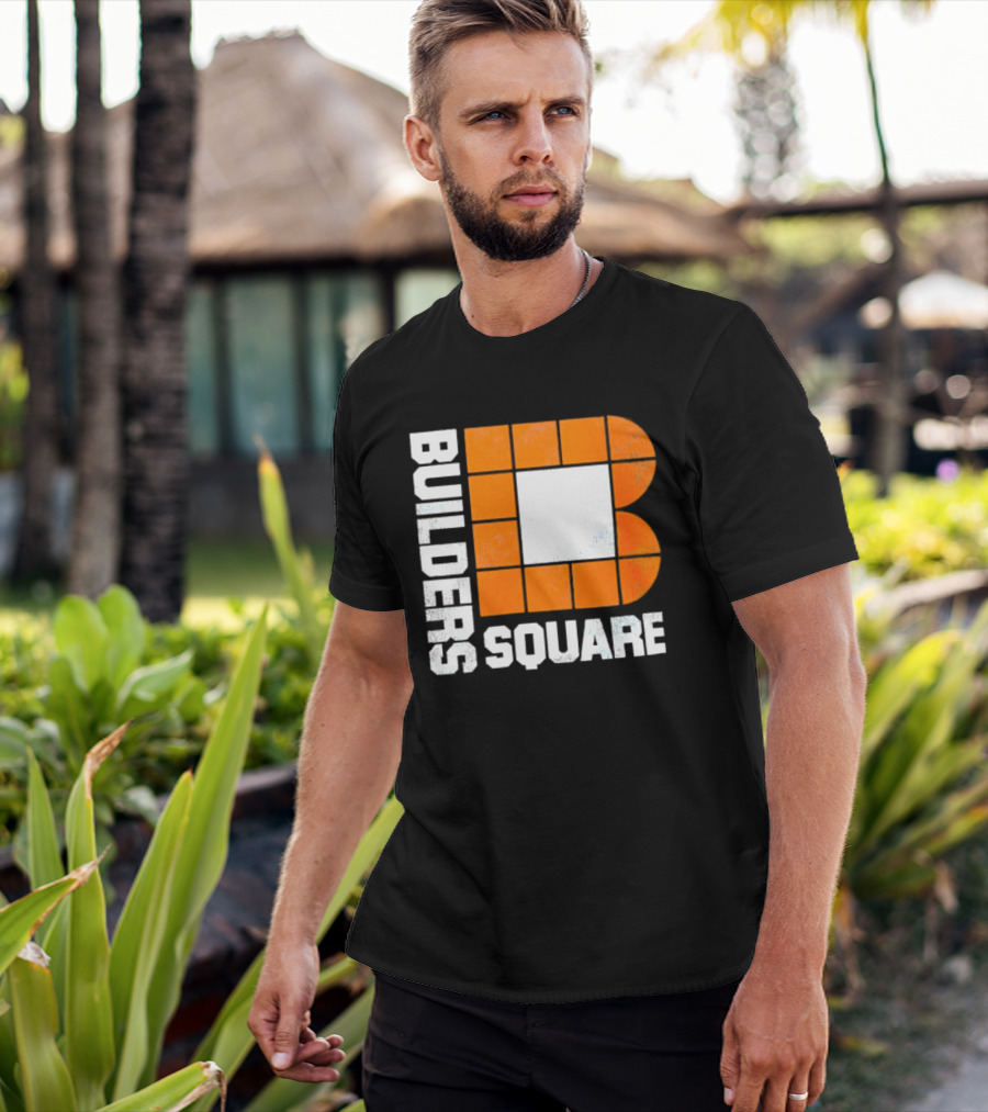 Builders Square Vintage Hardware Store Iconic Retro Logo Block T-Shirt