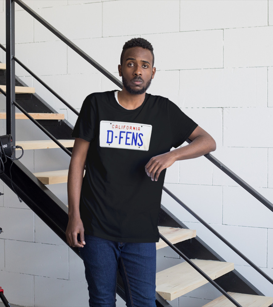 California D Fens License Plate Falling Down Movie Reference T-Shirt