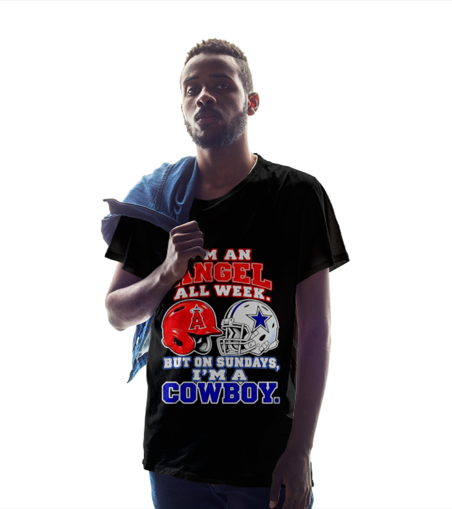 I'm An Angel All Week But On Sundays I'm A Cowboy T-Shirt