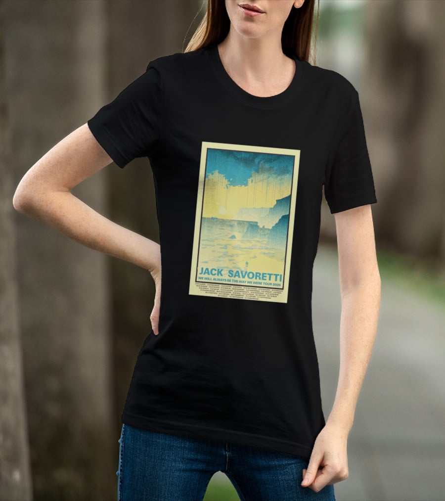 Jack Savoretti We Will Always Be The Way We Were Tour 2026 Bucharest Vintage Style Ocean Scene T-Shirt