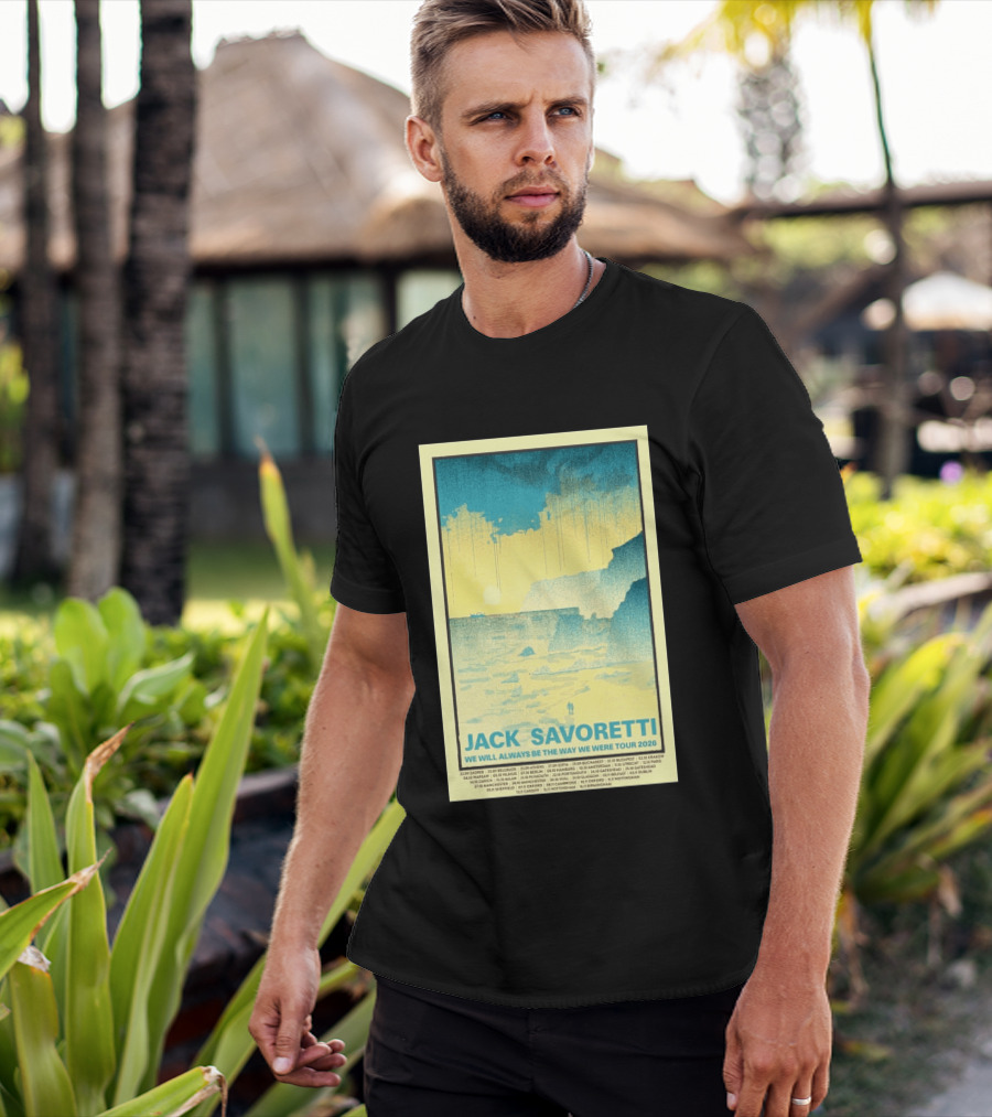 Jack Savoretti We Will Always Be The Way We Were Tour 2026 Bucharest Vintage Style Ocean Scene T-Shirt