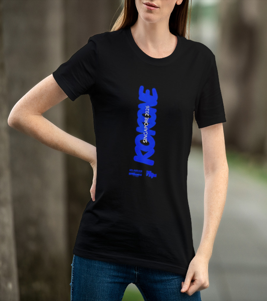Kokone Singapore 2026 Atlassian Williams Blue Vertical T-Shirt
