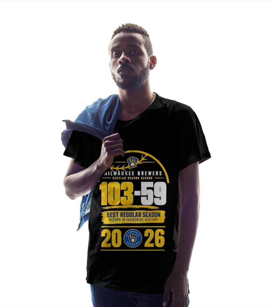 Milwaukee Brewers Record Season 103 59 Best Regular Season 2026 T-Shirt