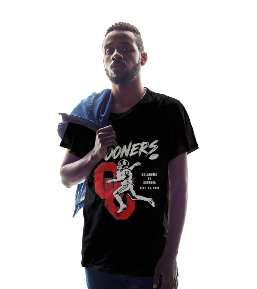 Oklahoma Sooners Vs Georgia Bulldogs Sept 26 2026 Football Matchup T-Shirt