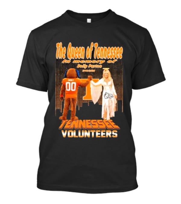 The Queen Of Tennessee In Memory Of Dolly Parton Smoky Tennessee Volunteers 1946 2026 T-Shirt