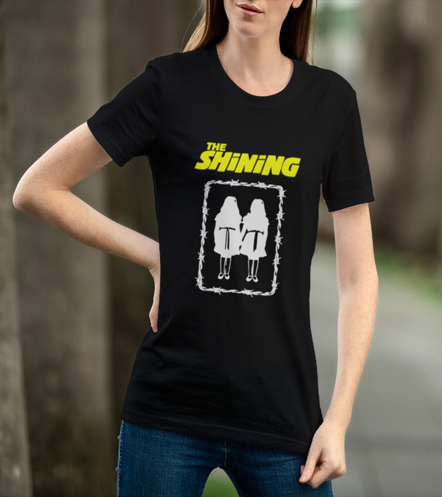 The Shining Grady Twins Barbed Wire Horror Movie Iconic Scene T-Shirt