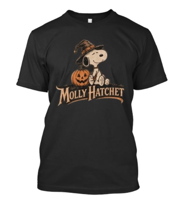 Molly Hatchet Snoopy Witchin Through The Pines Halloween Pumpkin T-Shirt