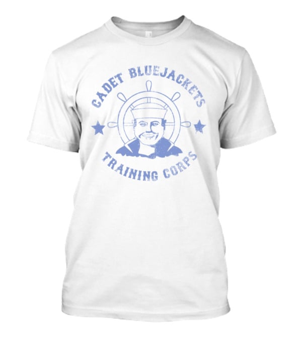 Cadet Blue Jackets Training Corps Nautical Wheel Navy Stars T-Shirt