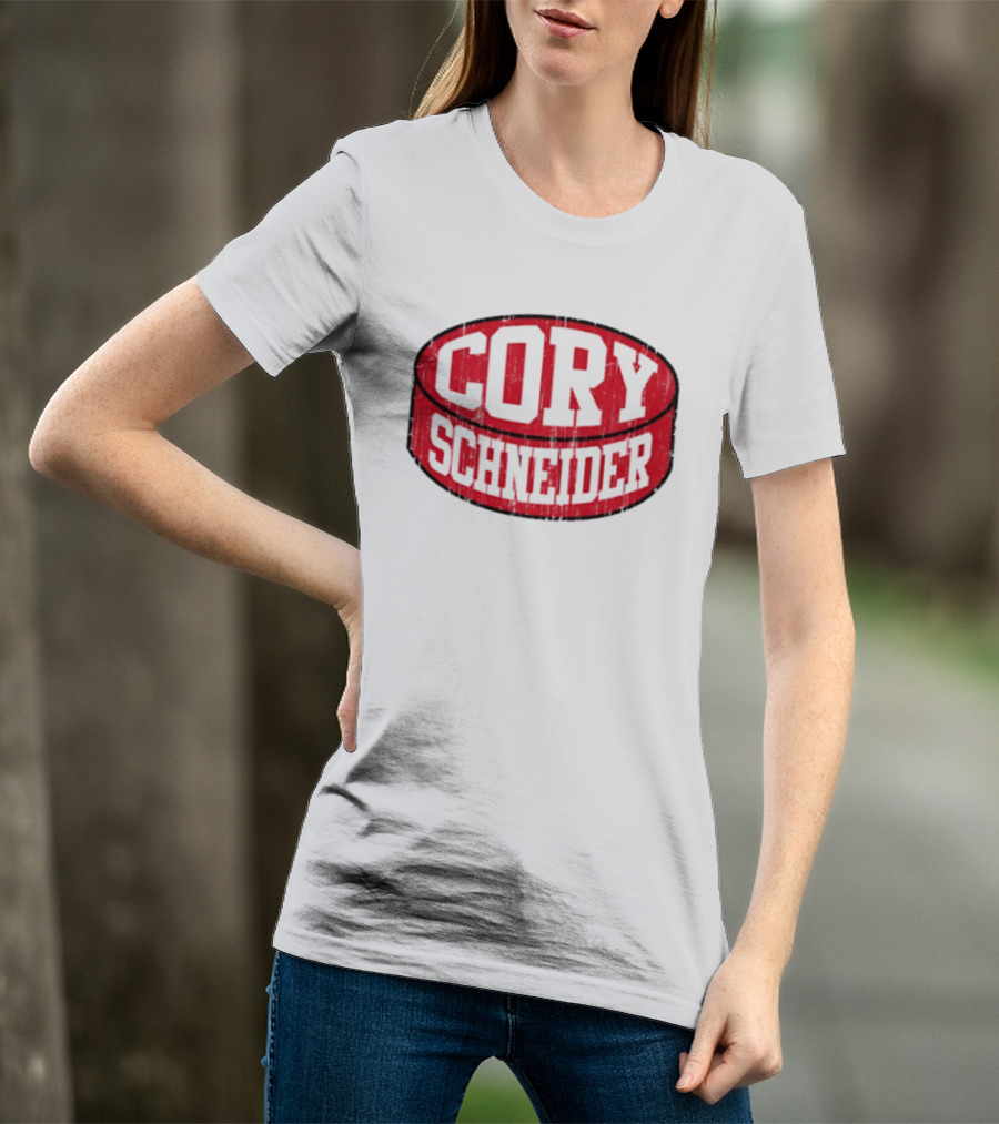 Cory Schneider New Jersey Devils Puck Red T-Shirt