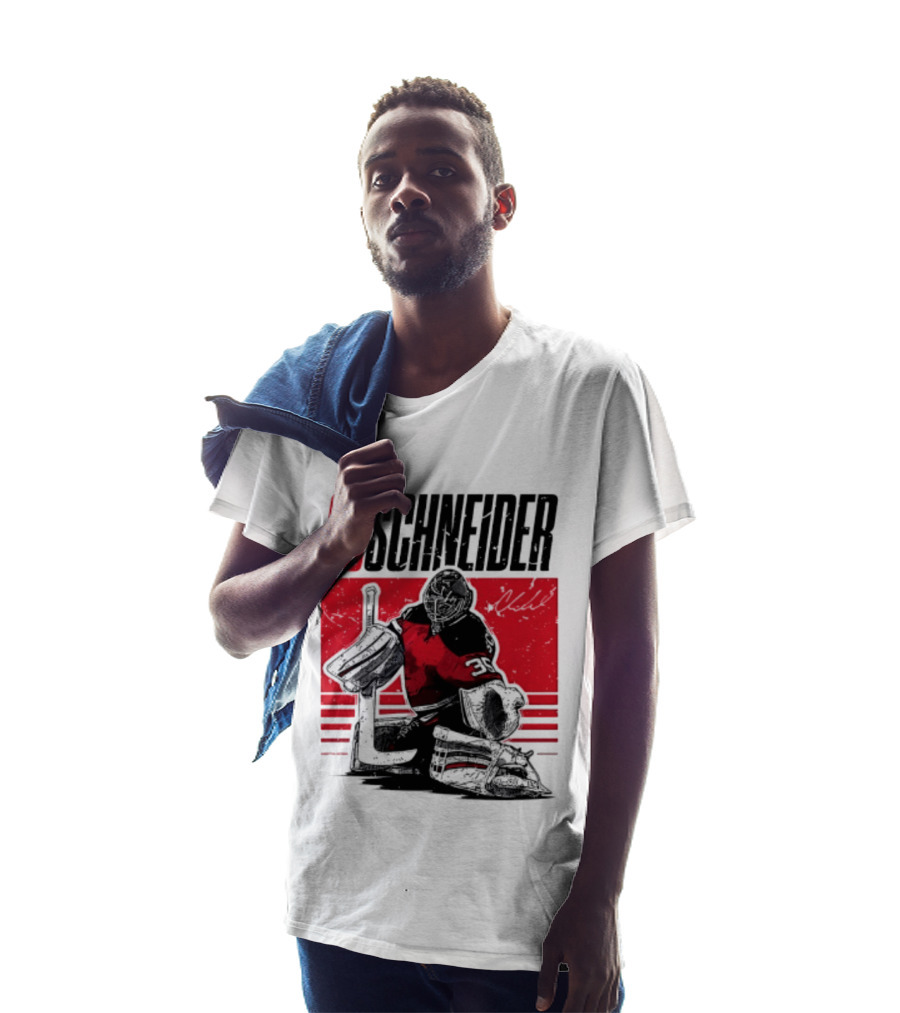 35 Schneider New Jersey Devils Hockey Player Starter T-Shirt