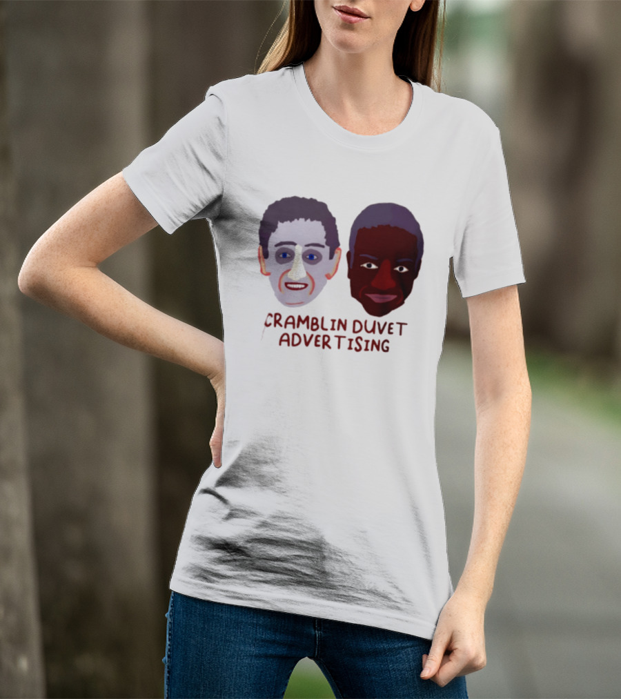 Cramblin Duvet Advertising Comedy TV Show Faces T-Shirt