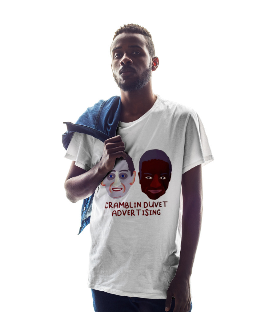 Cramblin Duvet Advertising Comedy TV Show Faces T-Shirt