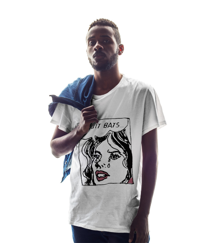 FRUIT BATS Pop Comic Indie Rock Crying Comic Style Woman T-Shirt