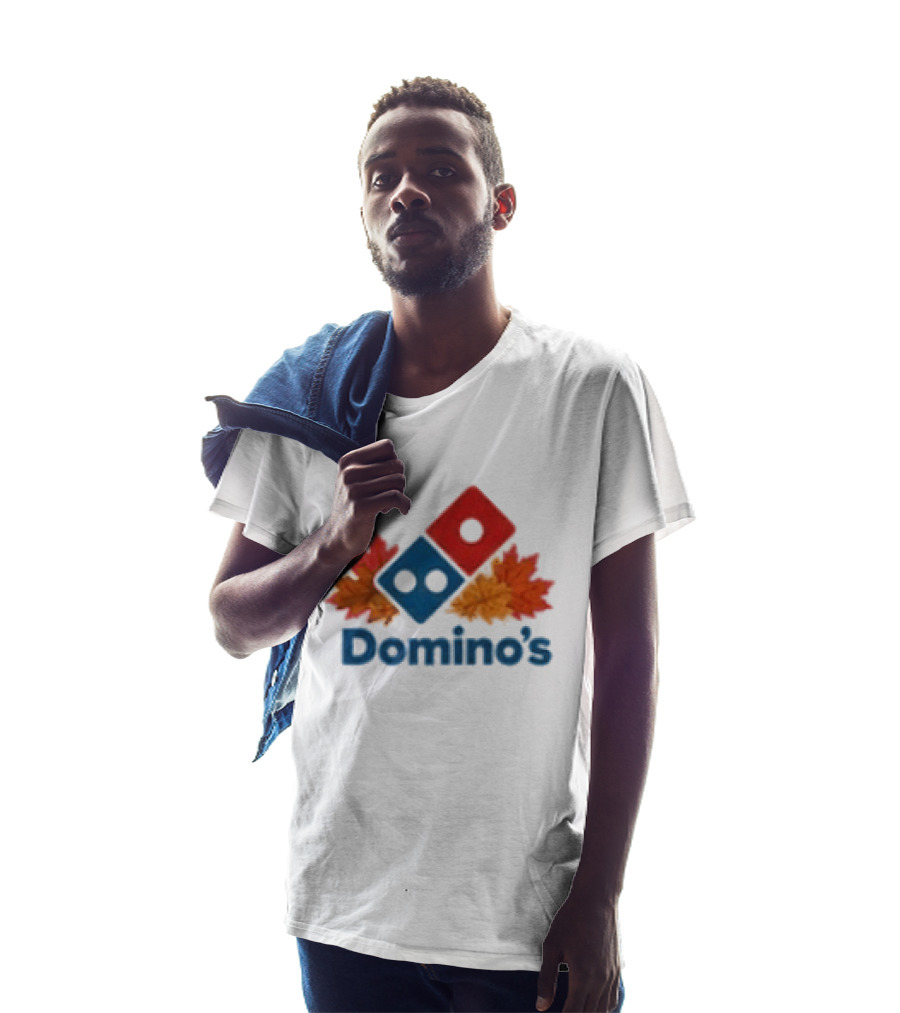 Domino's Thanksgiving Autumn Leaves Pizza Celebration T-Shirt