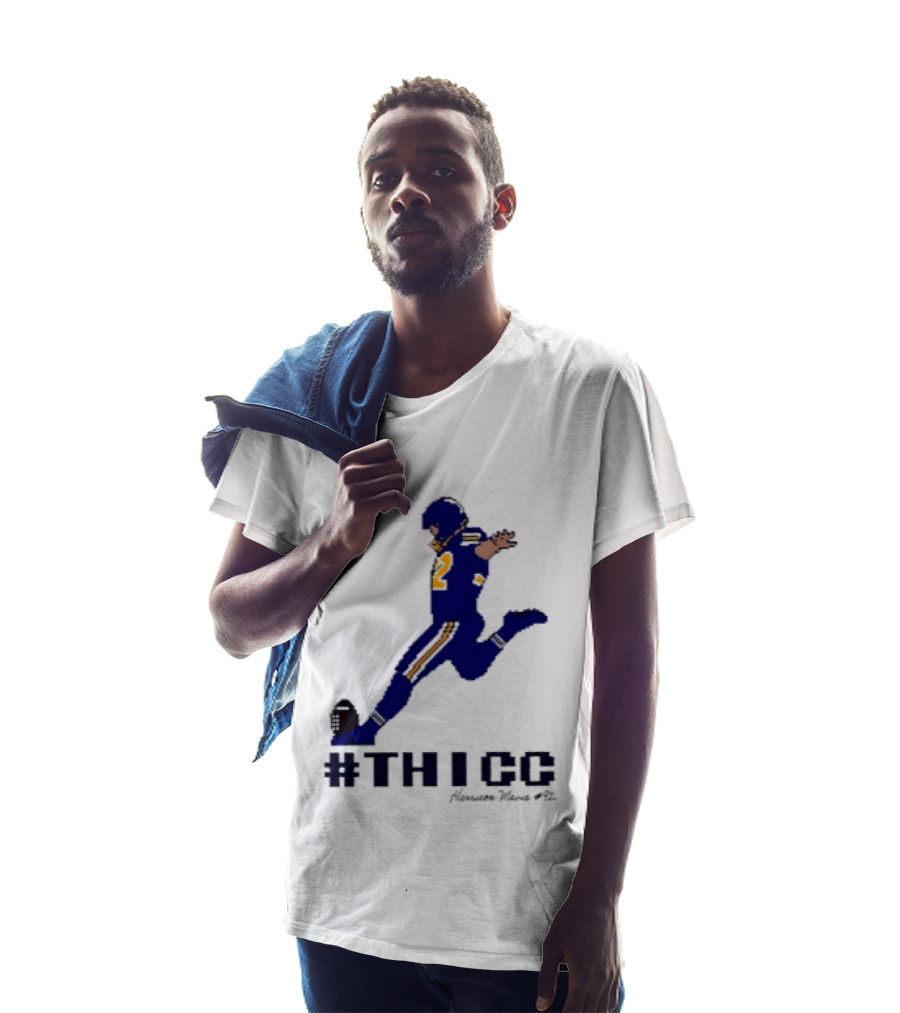 Harrison Mevis 92 Los Angeles Rams Thicc Kicker Football Pixel T-Shirt