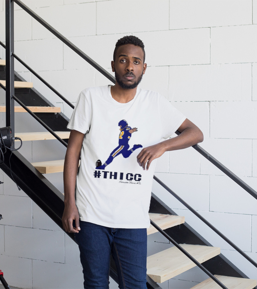 Harrison Mevis 92 Los Angeles Rams Thicc Kicker Football Pixel T-Shirt