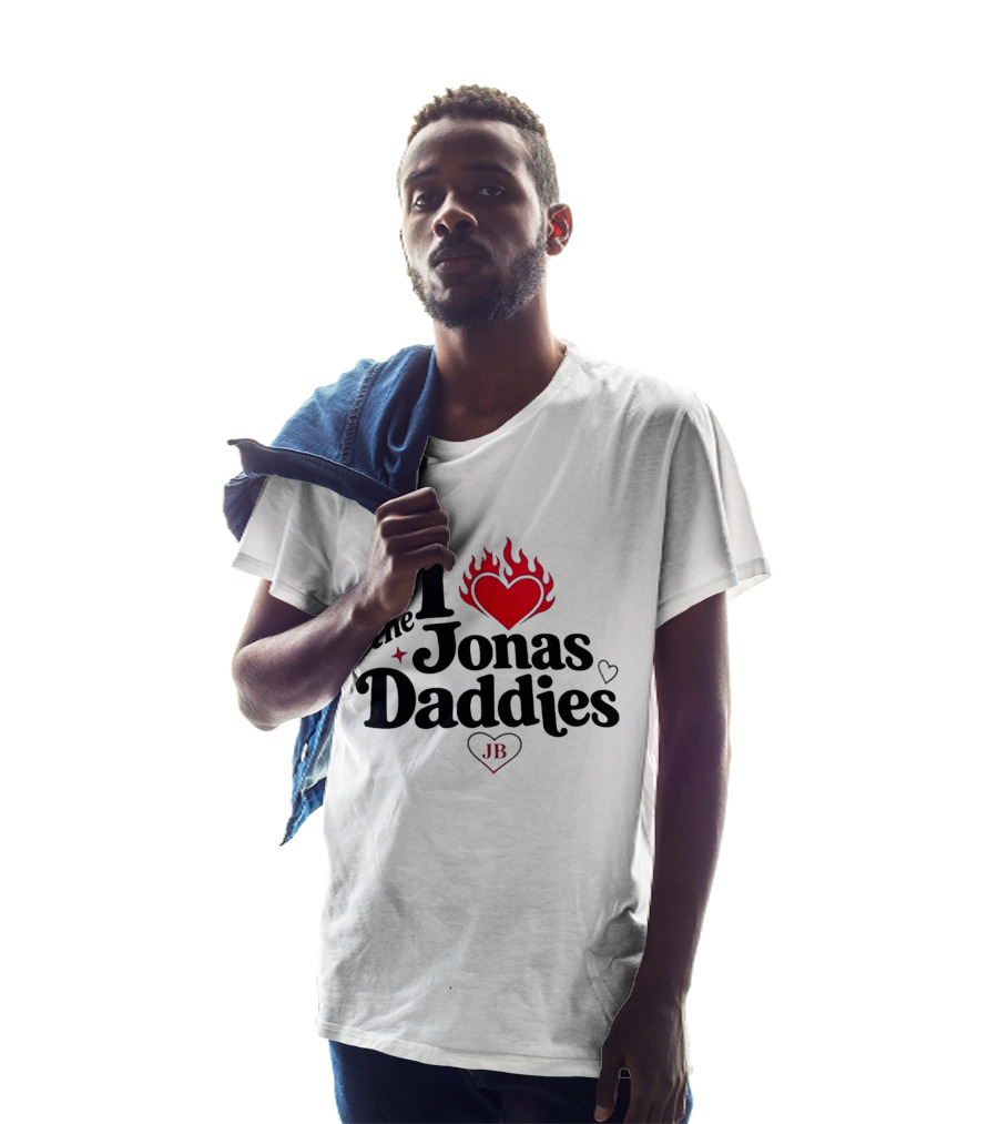 I Love The Jonas Daddies JB Heart Flame T-Shirt