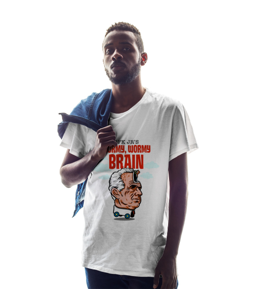 RFK Jr's Wormy Wormy Brain Robert F Kennedy Jr Clouds Cartoon T-Shirt