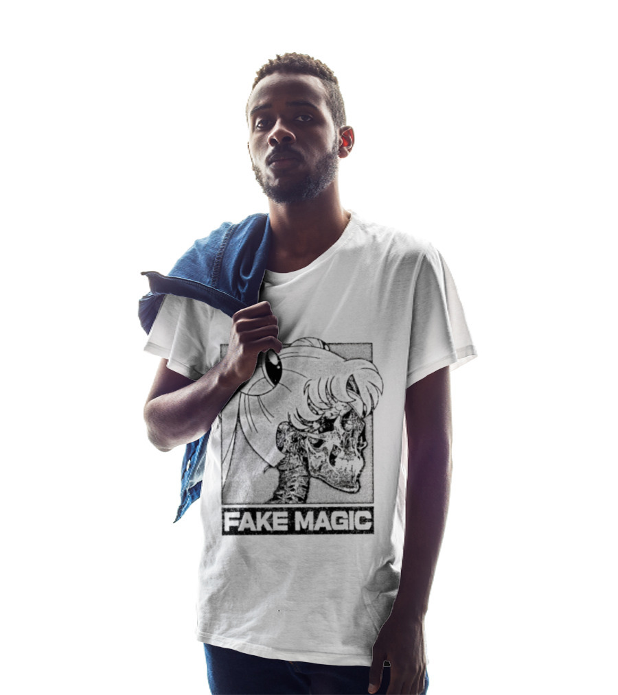 FAKE MAGIC Skull Anime Goth Sailor Moon T-Shirt