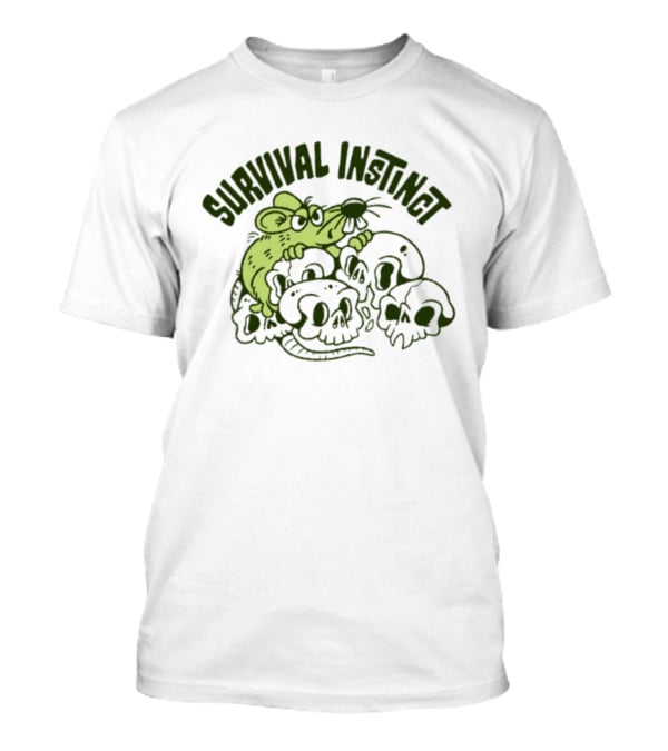 Survival Instinct Rat Skulls Gothic T-Shirt