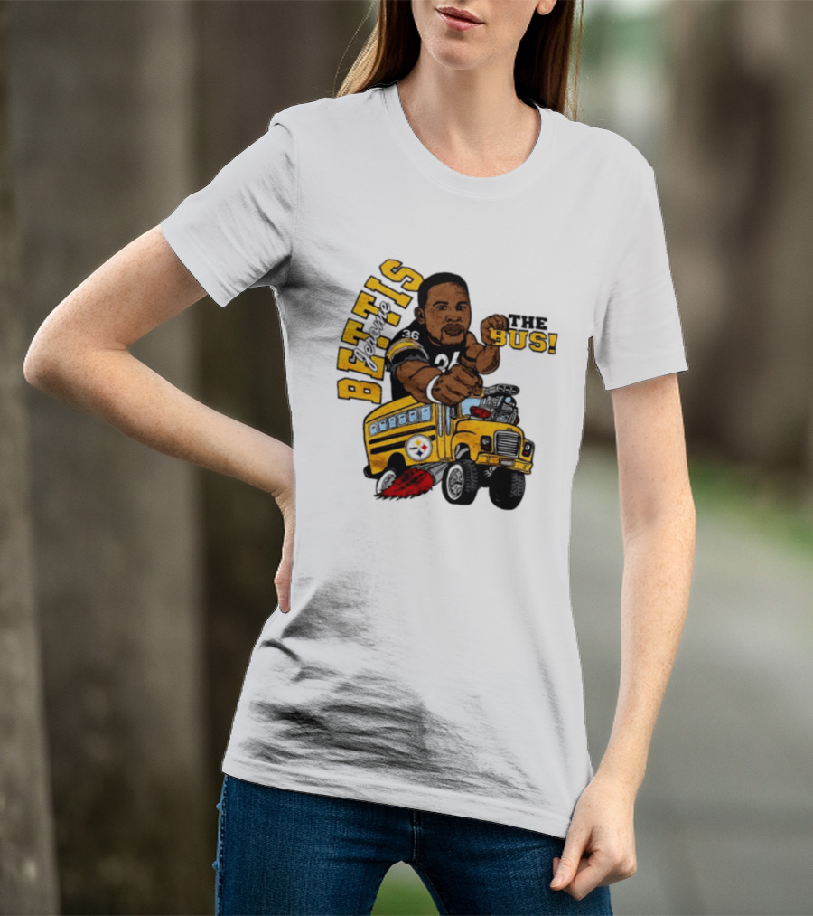 Pittsburgh Steelers Jerome Bettis The Bus Caricature Bettis The Bus T-Shirt