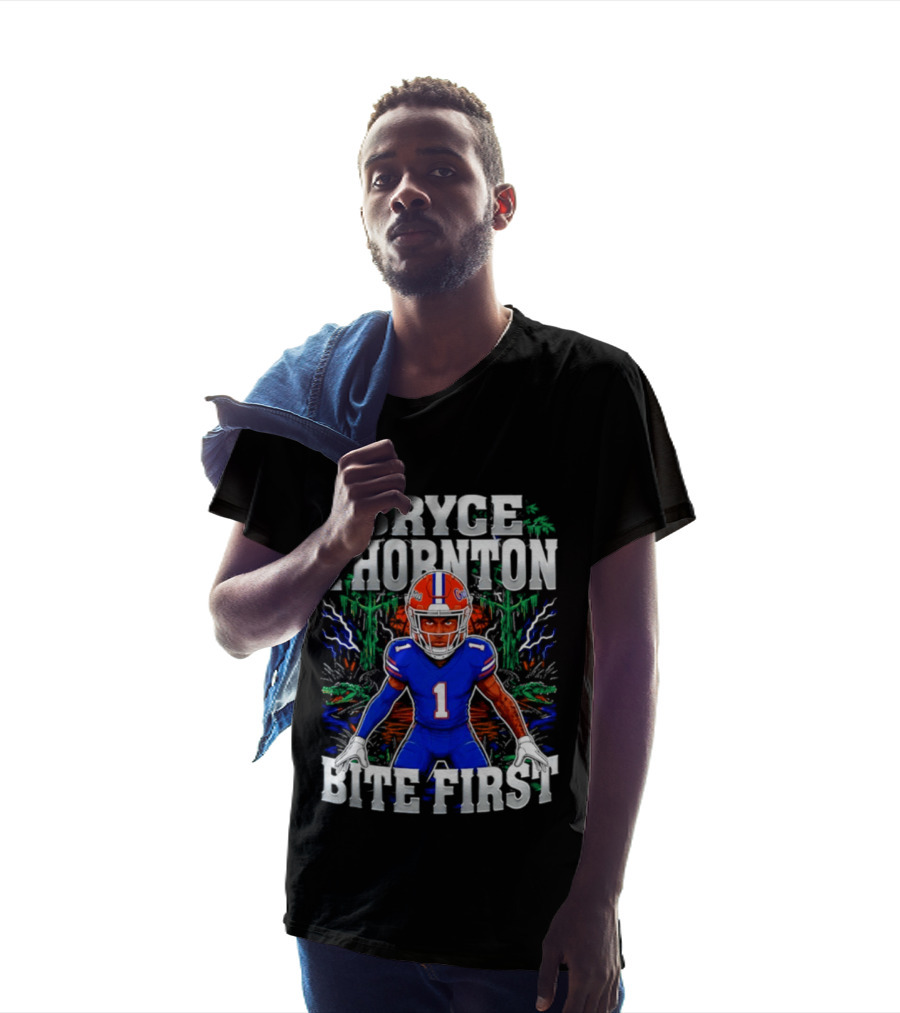 Bryce Thornton Florida Gators Football Number One Bite First T-Shirt