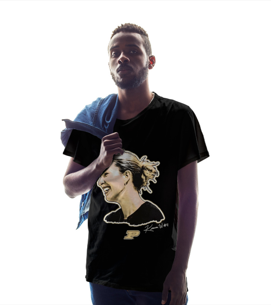 Kenna Wollard Purdue Boilermakers P Logo Big Head T-Shirt