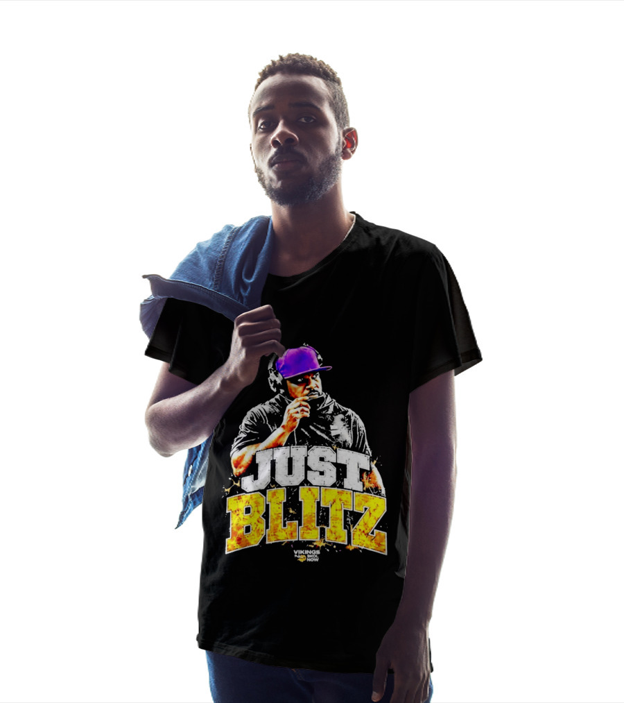 Just Blitz Football Coach Vikings Skol Now T-Shirt