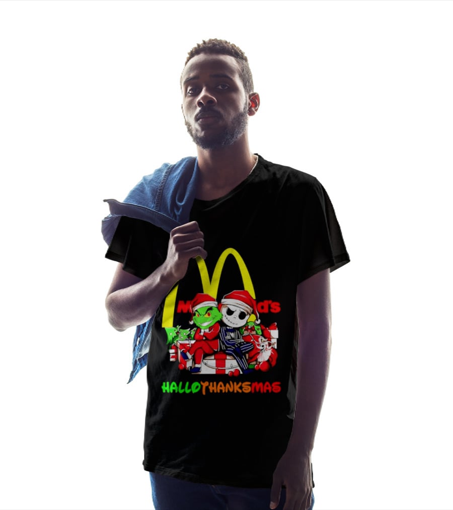 McDonald's Grinch Jack Skellington Hallothanksmas 2026 T-Shirt