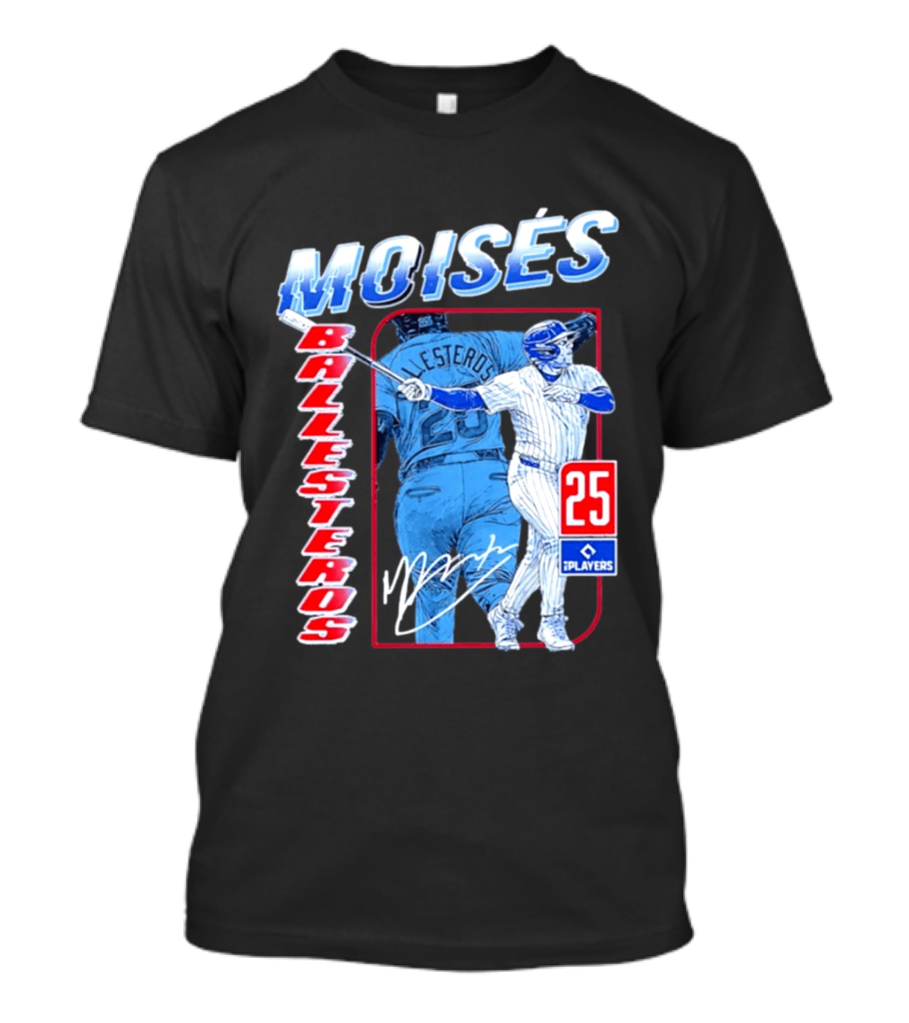 Moisés Ballesteros 25 Chicago Player Baseball T-Shirt