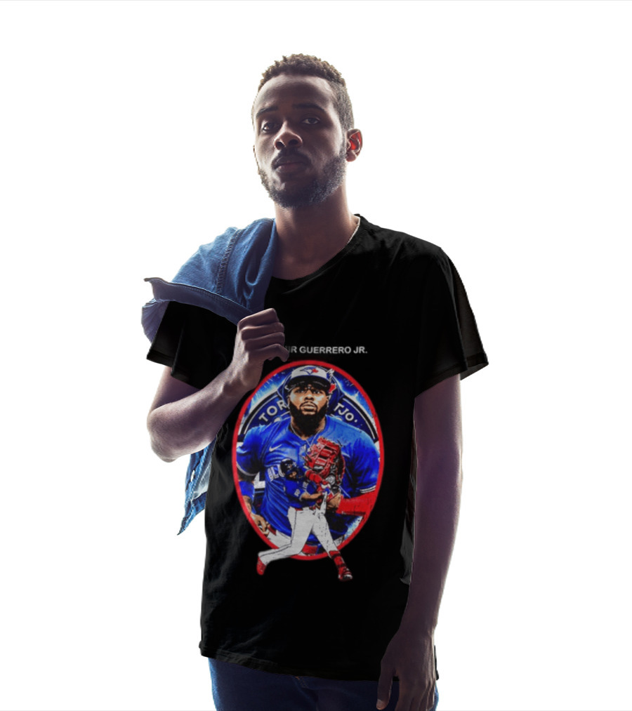 Vladimir Guerrero Jr Toronto Blue Jays Baseball Two Sided T-Shirt