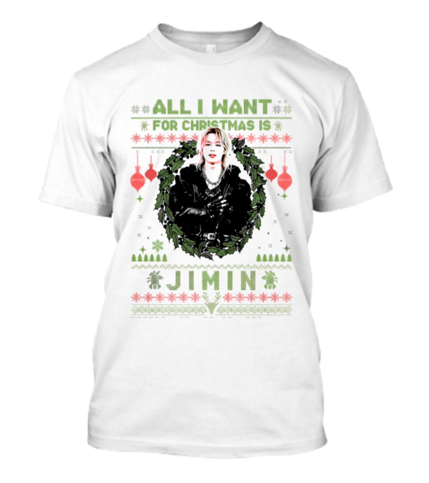 All I Want For Christmas Is Jimin BTS Ugly Christmas T-Shirt