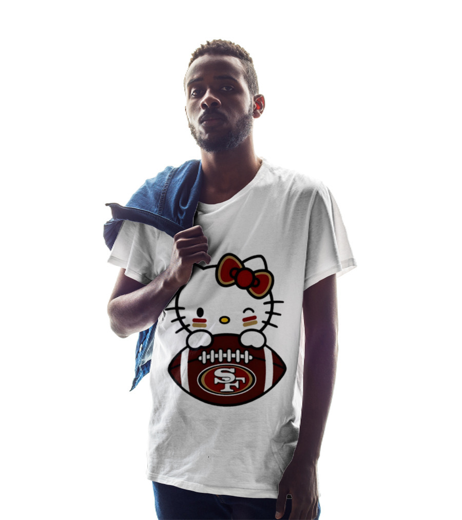 San Francisco 49ers Hello Kitty Collaboration Football 2026 Season T-Shirt
