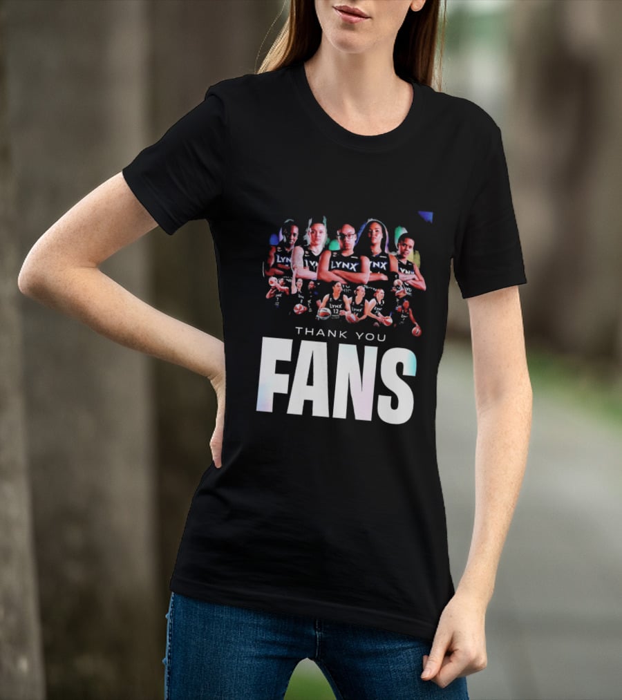 Minnesota Lynx WNBA Team Roster Thank You Fans T-Shirt