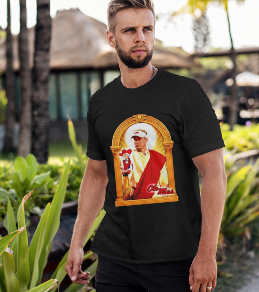 Lane Kiffin Ole Miss Colonel Reb Archway T-Shirt