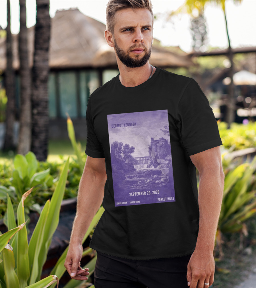 Dermot Kennedy Forest Hills September 29 2026 Jonah Kagen Aaron Rowe T-Shirt