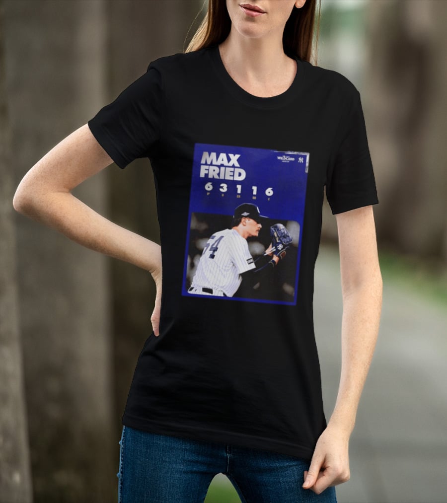 Max Fried 2026 Wild Card New York Yankees Pitching Stats T-Shirt