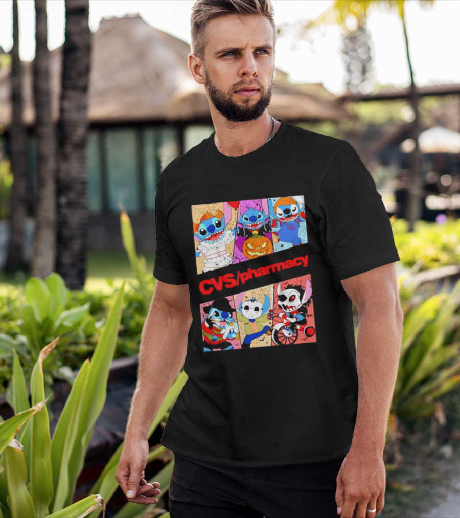 Stitch Horror Halloween CVS Pharmacy 2026 Movie T-Shirt