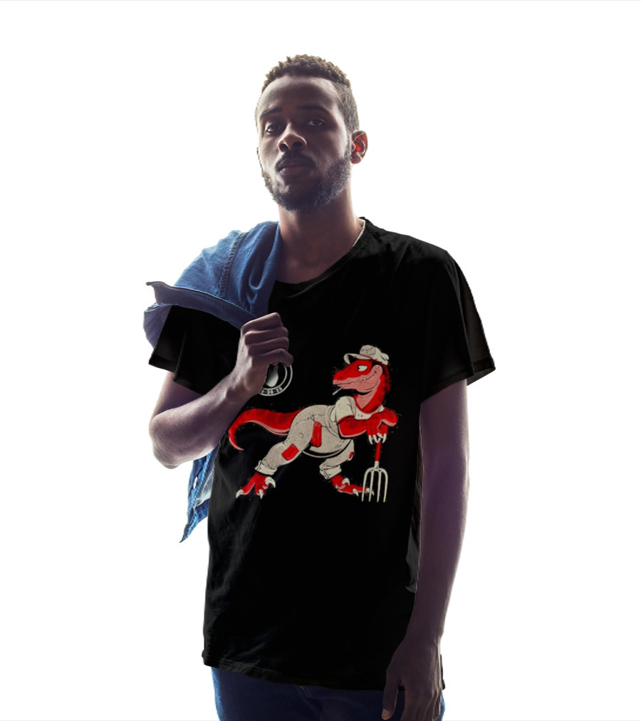 Red Clay Strays 2026 Toronto Ontario Event Dinosaur Farmer T-Shirt