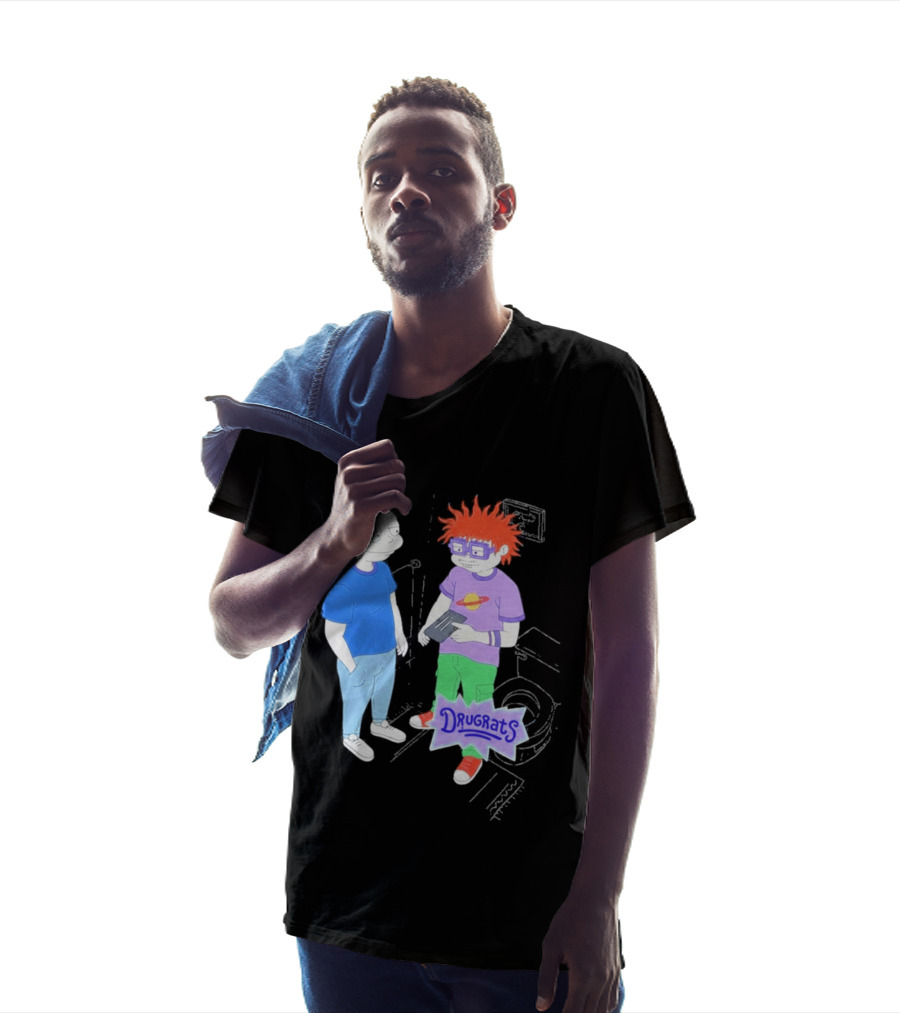 Tommy And Chuckie Drugrats Parody With Cartoon Characters T-Shirt