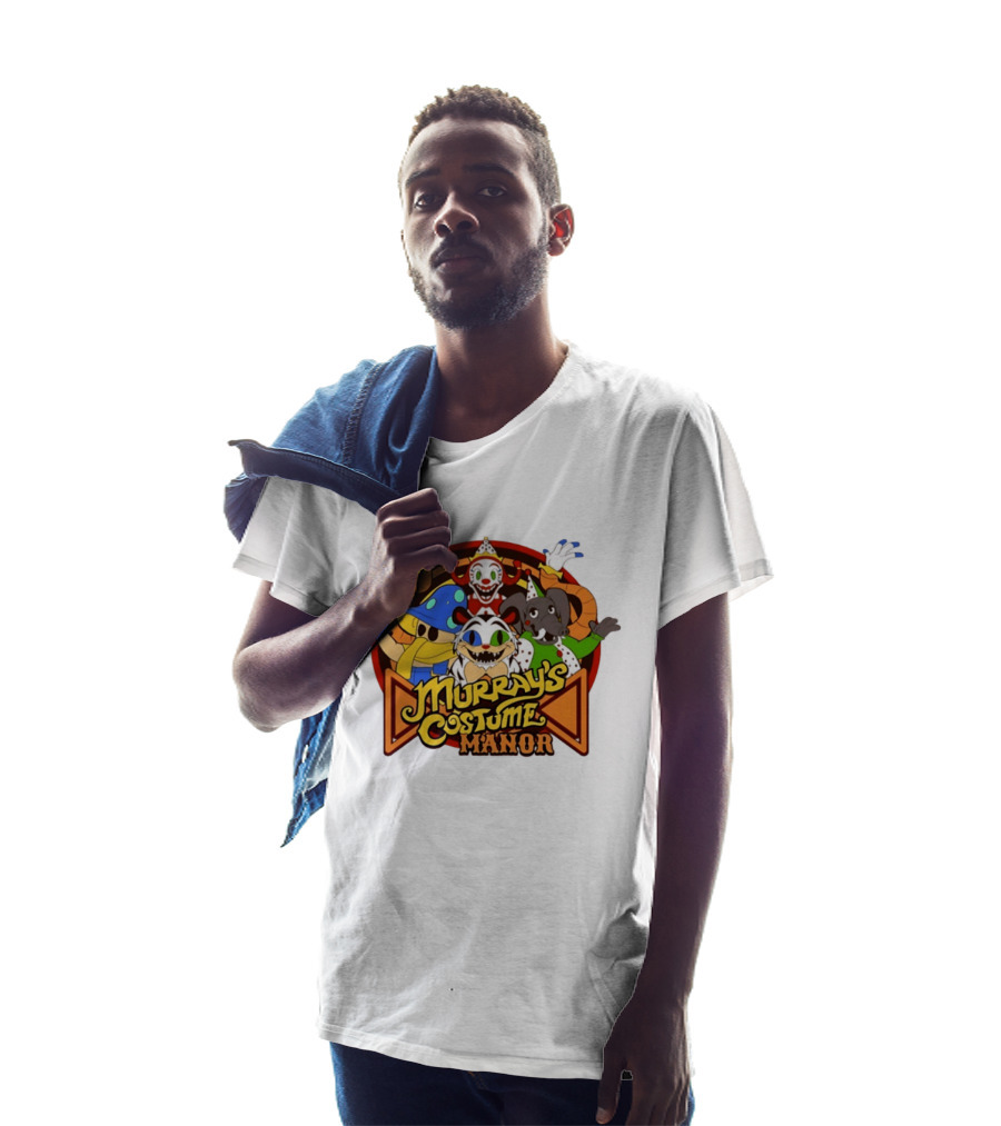 HEX X FNaF Secret Of The Mimic 2 Murray's Costume Manor With Clown And Animal Characters T-Shirt