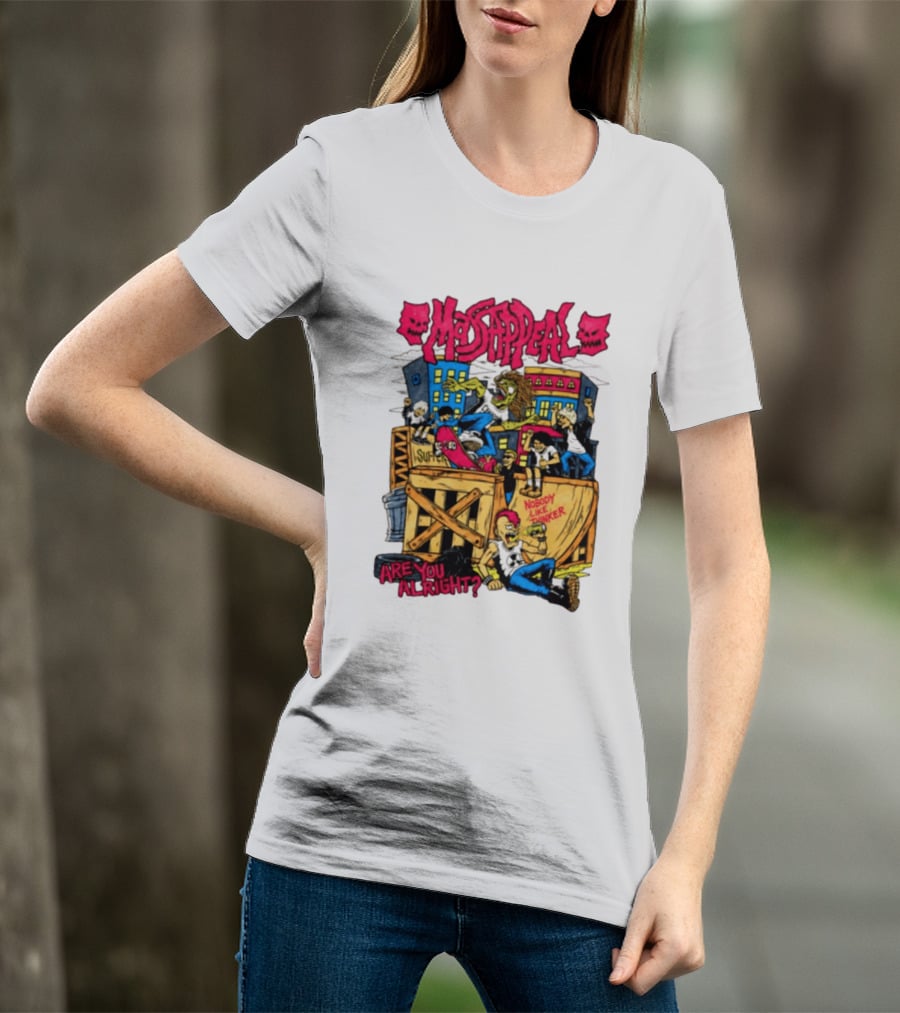 Massappeal Are You Alright Nobody Like Thinker Suffer Skateboarding Scene T-Shirt