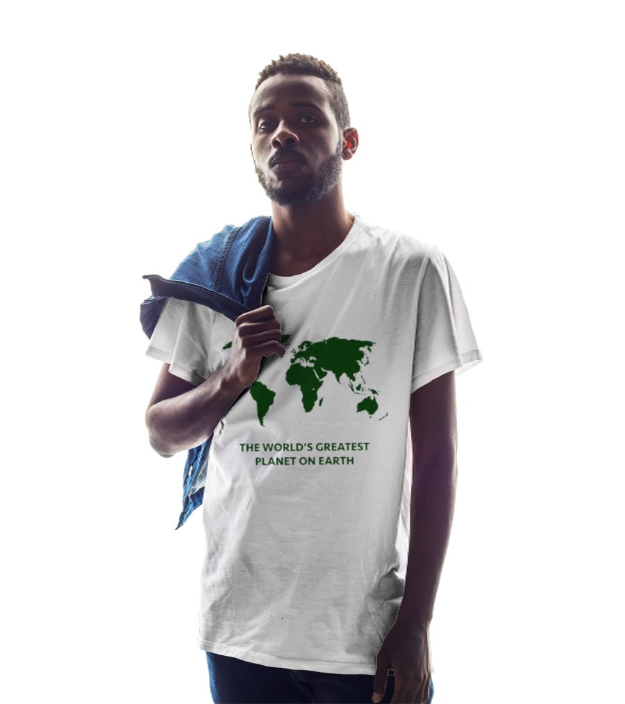 The World's Greatest Planet On Earth World Map T-Shirt