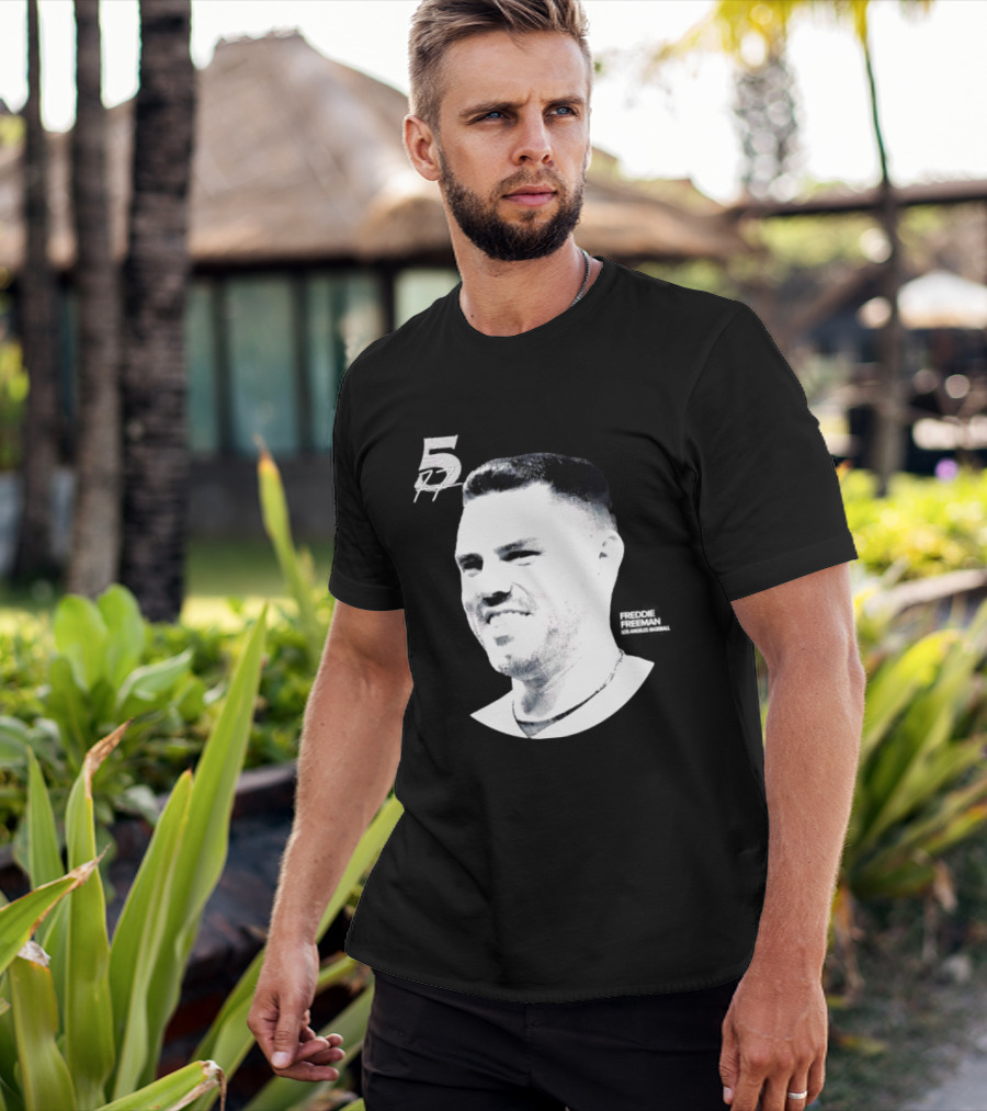 Freddie Freeman Number 5 Los Angeles Dodgers MLB 2026 Lineage Series T-Shirt