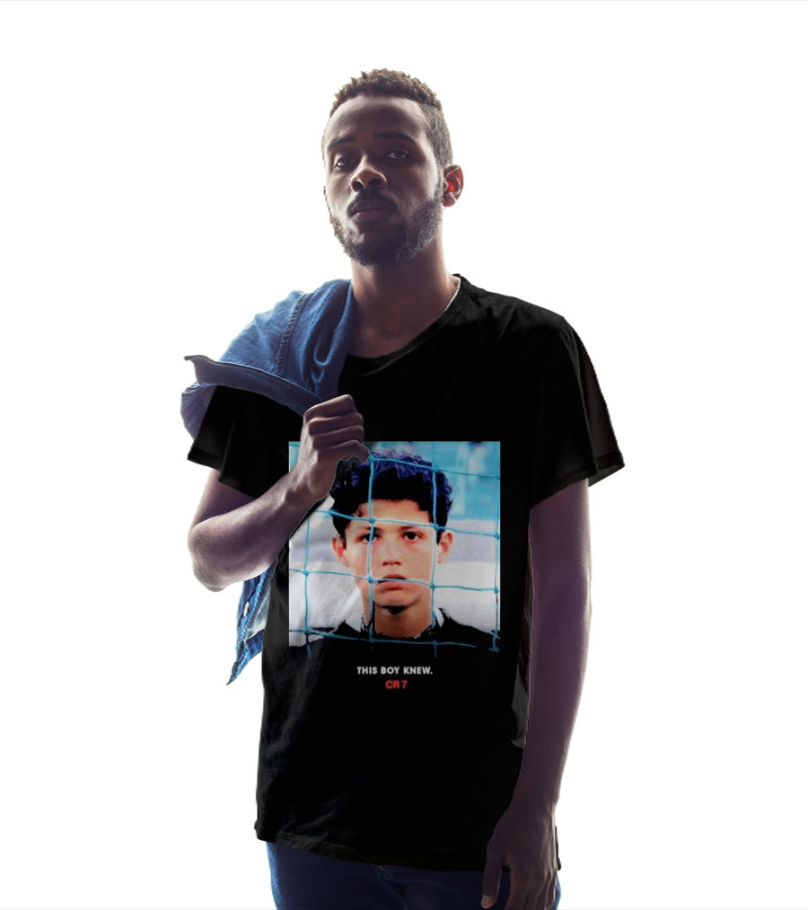 Cristiano Ronaldo Young Boy Knew CR7 Football Childhood Legend T-Shirt