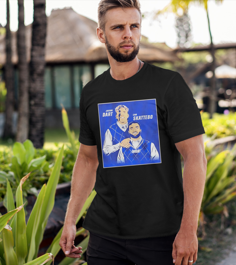 Jaxson Dart Cam Skattebo Step Brothers New York Giants Comedy T-Shirt