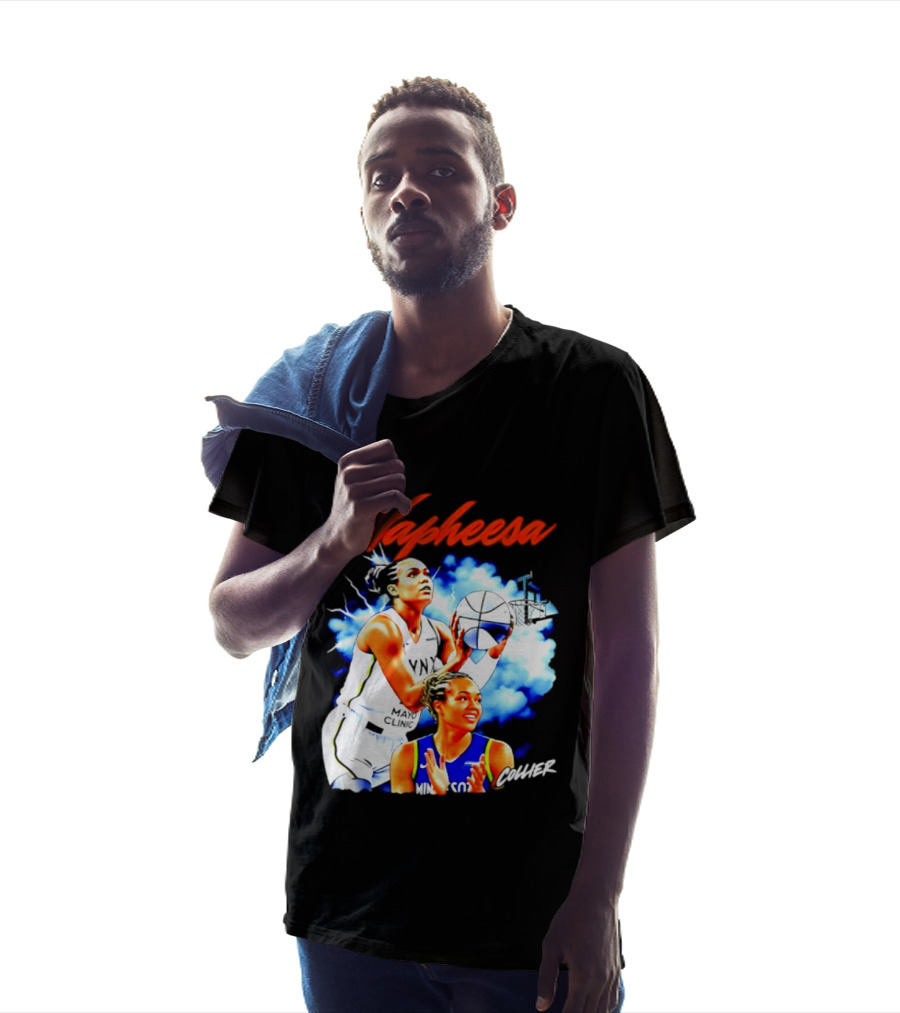 Napheesa Collier Minnesota Lynx Basketball Player In Action T-Shirt