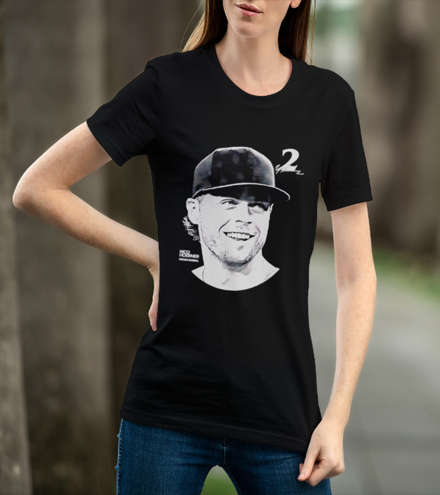 Chicago Cubs Nico Hoerner 2 MLB 2026 Lineage Series T-Shirt