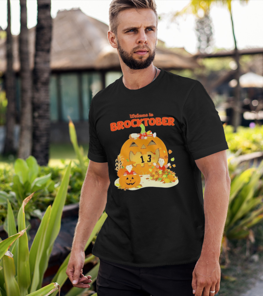 Welcome To Brocktober Brock Purdy 13 Halloween Pumpkin Fun T-Shirt